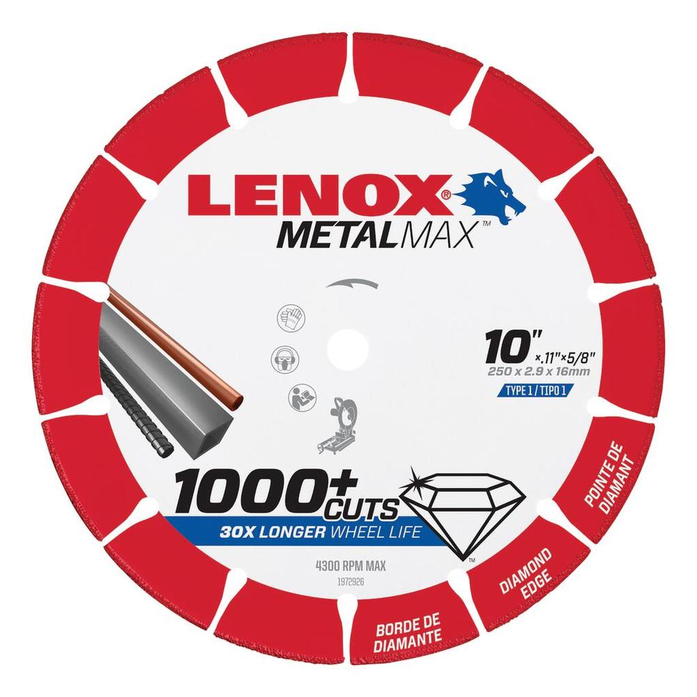 Metal Max 10&#34; x 5/8&#34; Chop Saw Diamond Cut Off Wheel