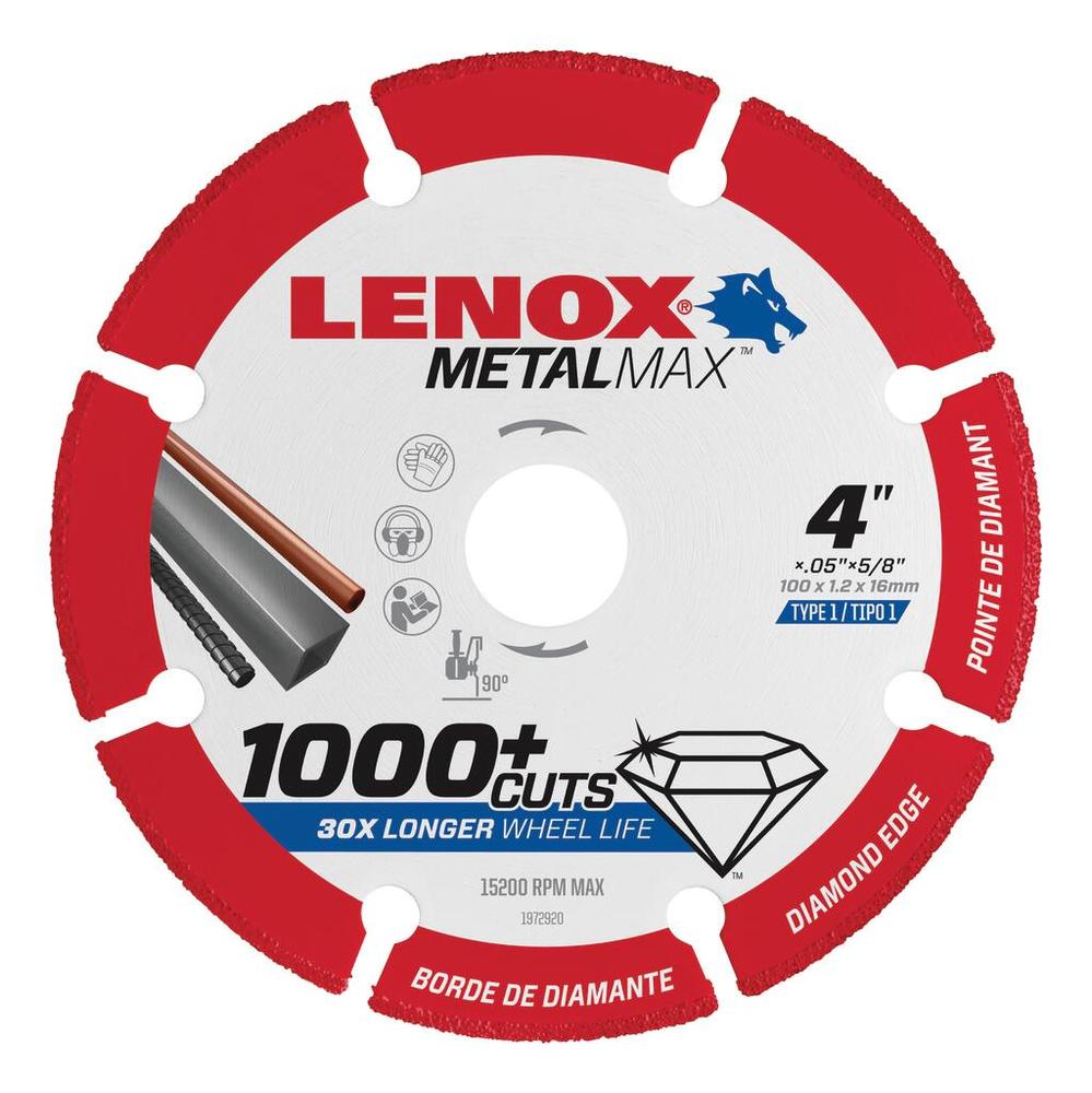 Metal Max 4&#34; x 5/8&#34; Angle Grinder Diamond Cut Off Wheel