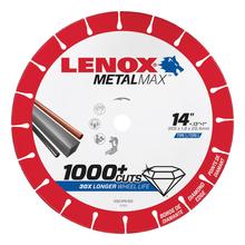 Lenox 1972929 - Metal Max 14" x 1" Chop Saw Diamond Cut Off Wheel