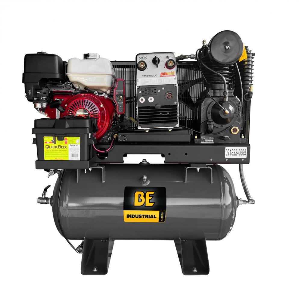 19 CFM @ 175 PSI - 30 GALLON, TRUCK MOUNT AIR COMPRESSOR, WELDER AND GENERATOR COMBINATION WITH HOND