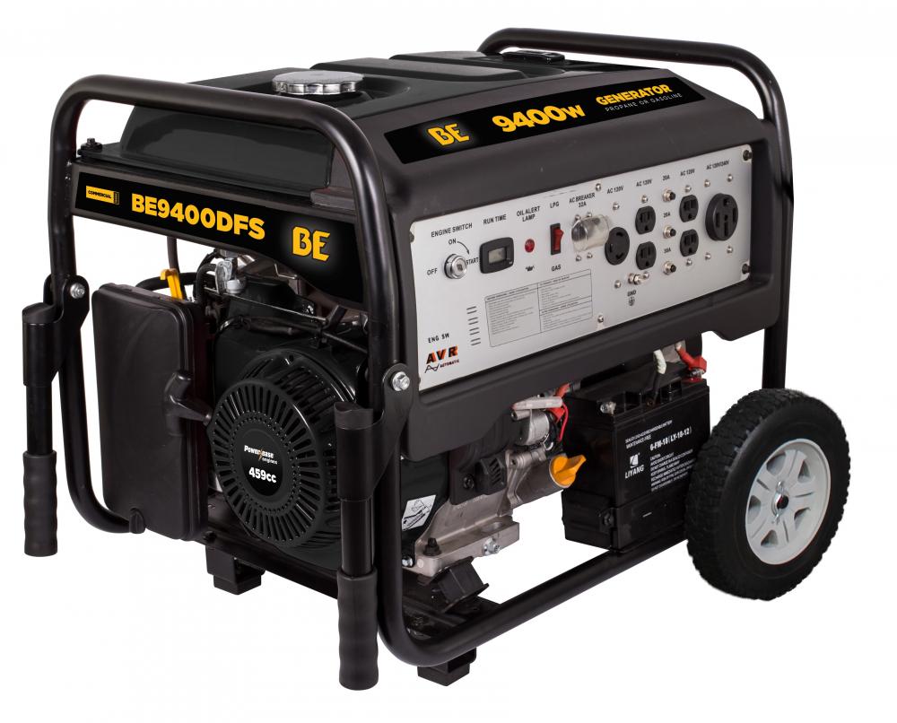 9,400 WATT DUAL FUEL, ELECTRIC START GENERATOR