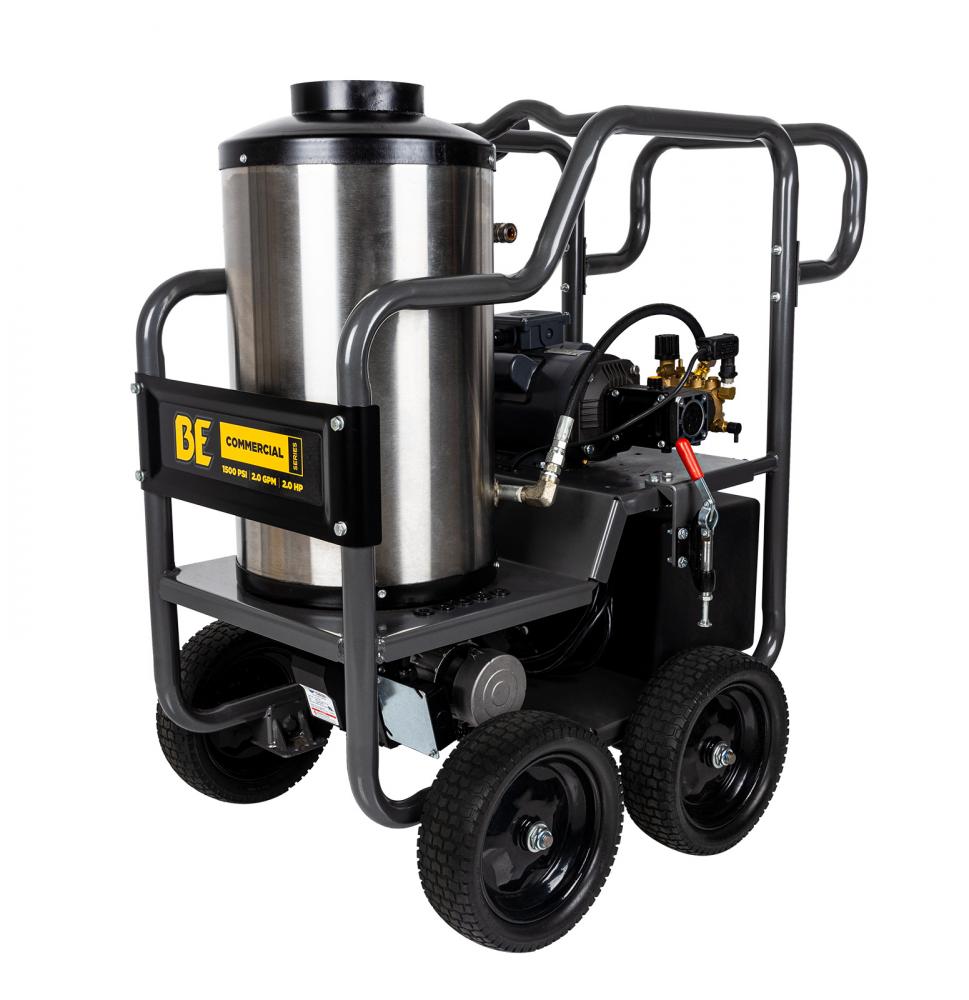 1,500 PSI - 2.0 GPM HOT WATER PRESSURE WASHER WITH TECHTOP MOTOR AND AR TRIPLEX PUMP