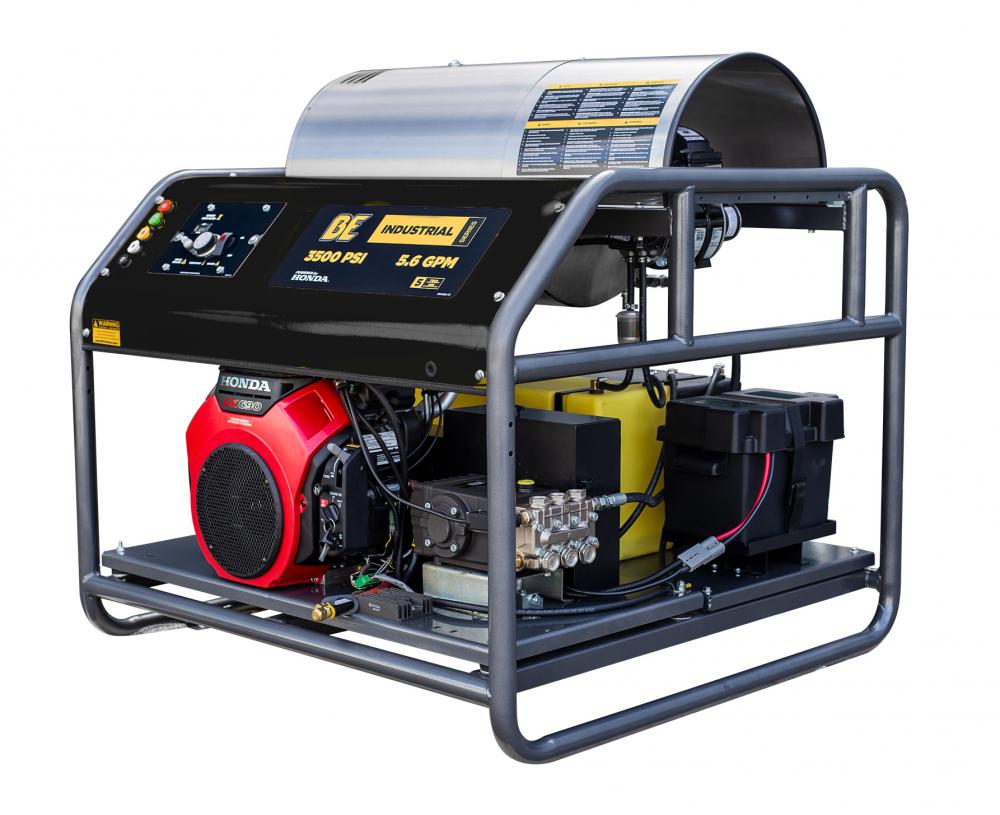 3,500 PSI - 5.6 GPM HOT WATER PRESSURE WASHER WITH HONDA GX690 ENGINE AND GENERAL TRIPLEX PUMP