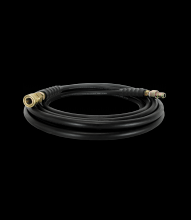BE Power Equipment 85.225.125 - High-Pressure hose - 25' x 1/4" Black 4000 PSI, Steel braided rubber, QC Plug