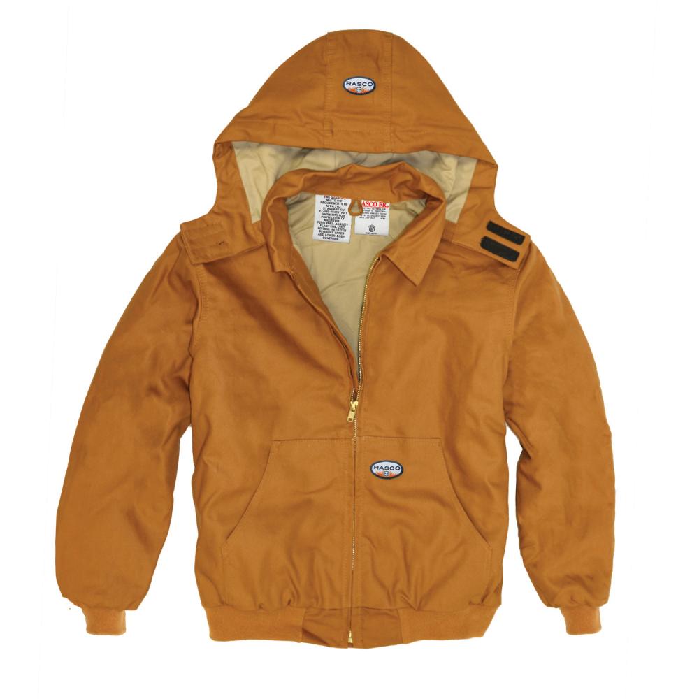 FR Brown Duck Hooded Jacket