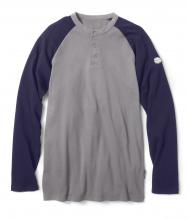 Rasco FR0401NV/GY-XL - FR Navy/Gray Two Tone Henley T-Shirt