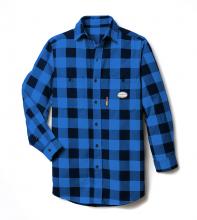 Rasco FR0824BK/BL-5XLT - FR Black and Blue Buffalo Plaid Shirt