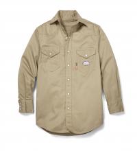 Rasco FR1003KH-S - FR Khaki Lightweight Work Shirt