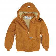 Rasco FR3507BN-L - FR Brown Duck Hooded Jacket