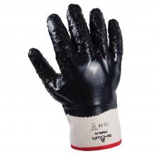 Showa 7166R - Full nitrile coating over cotton jersey liner with reinforced safety cuff