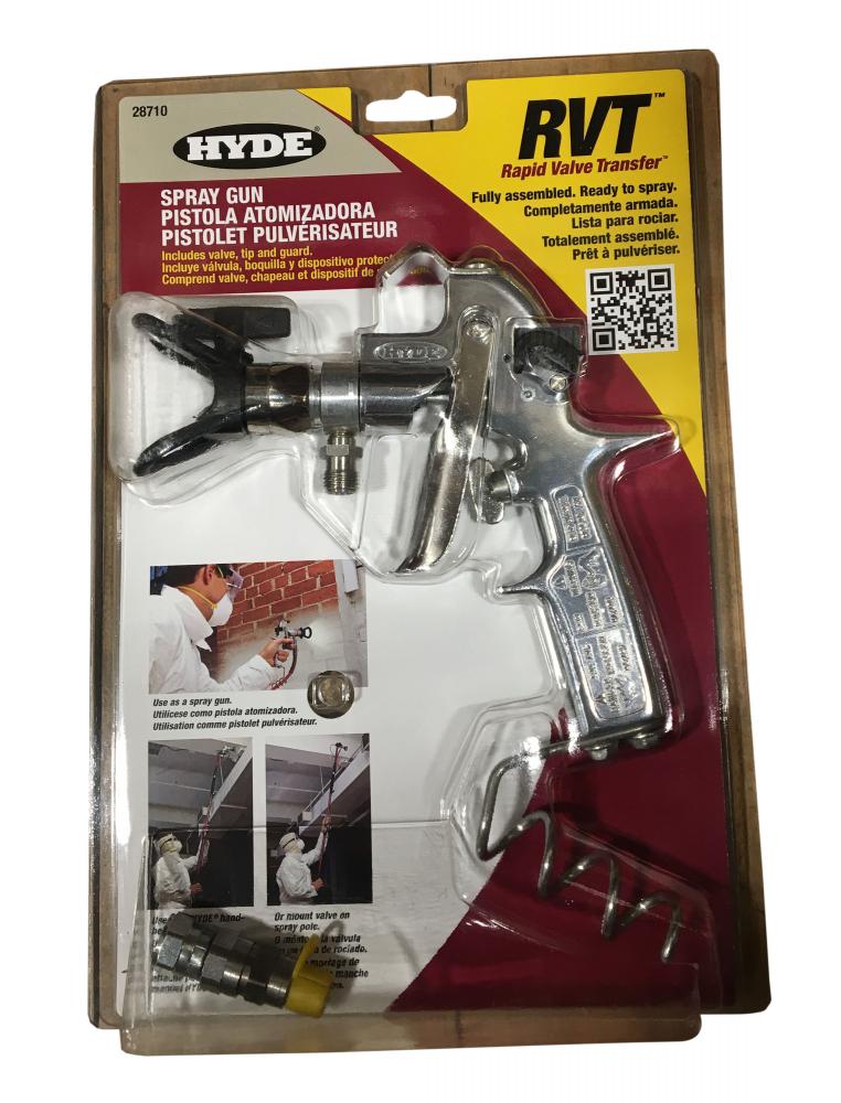 RVT SPRAY GUN WITH VALVE, TIP,