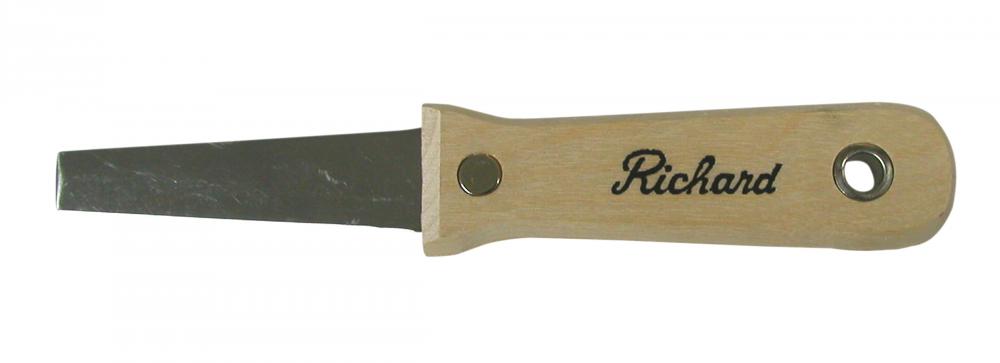 WOOD HANDLE ROOFING KNIFE, WIT