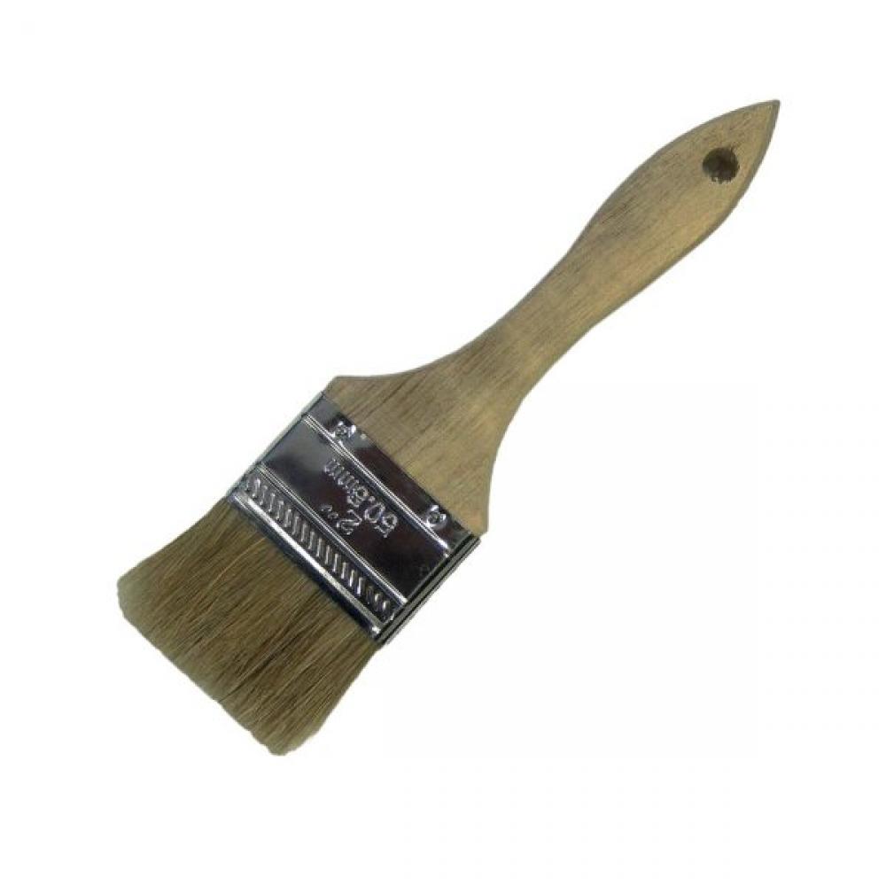 1 inch Imported Chip Brush, White Bristle, Wood Handle, 1-1/2 inch Trim