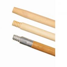 Felton Brushes 60118TMT - 60'' X 1-1/8'' Wood Broom Handle w/ Threaded Metal Tip