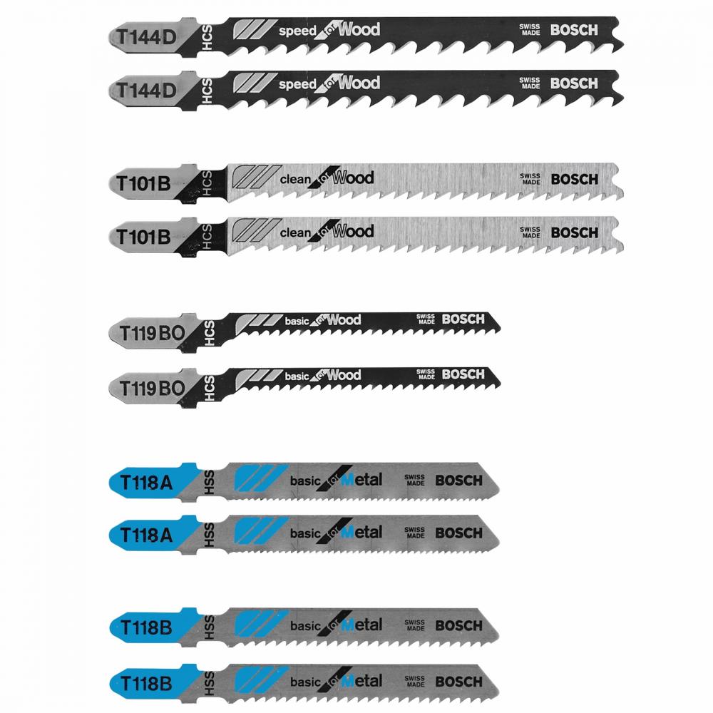 10 pc. T-Shank Jig Saw Blades