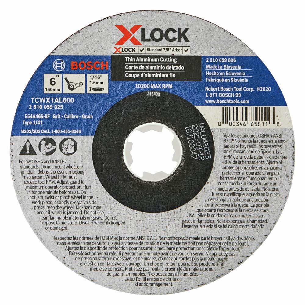 6 In. X-LOCK Abrasive Wheel