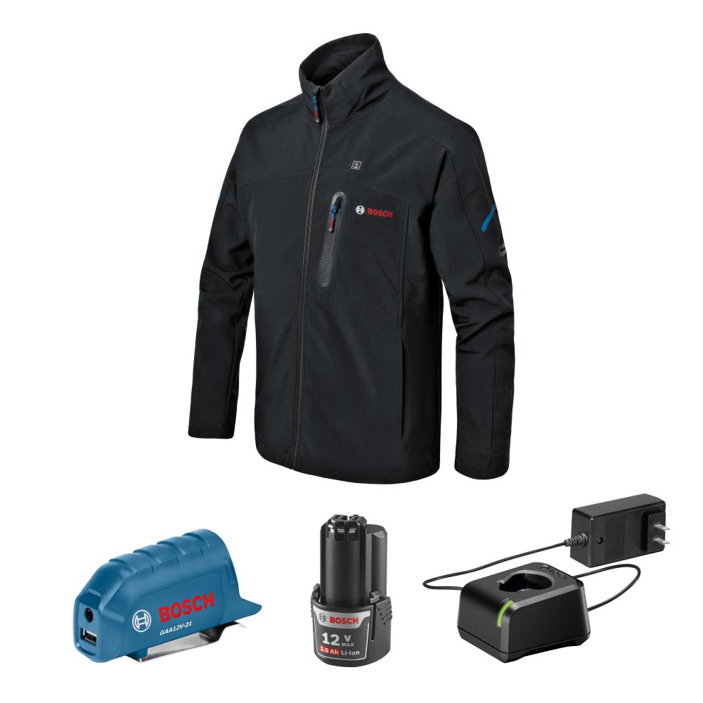 12V Max Heated Jacket Kit with Portable Power Adapter - Size XLarge