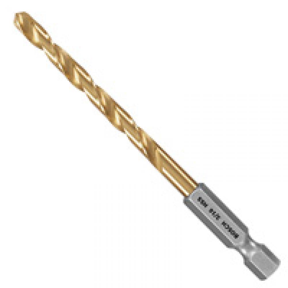 3/16 In. Titanium-Coated Drill Bits