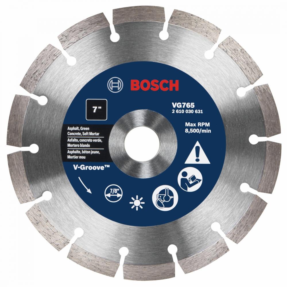 7 In. Segmented Rim V-Groove Blade