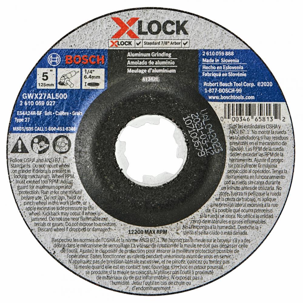 5 In. X-LOCK Abrasive Wheel