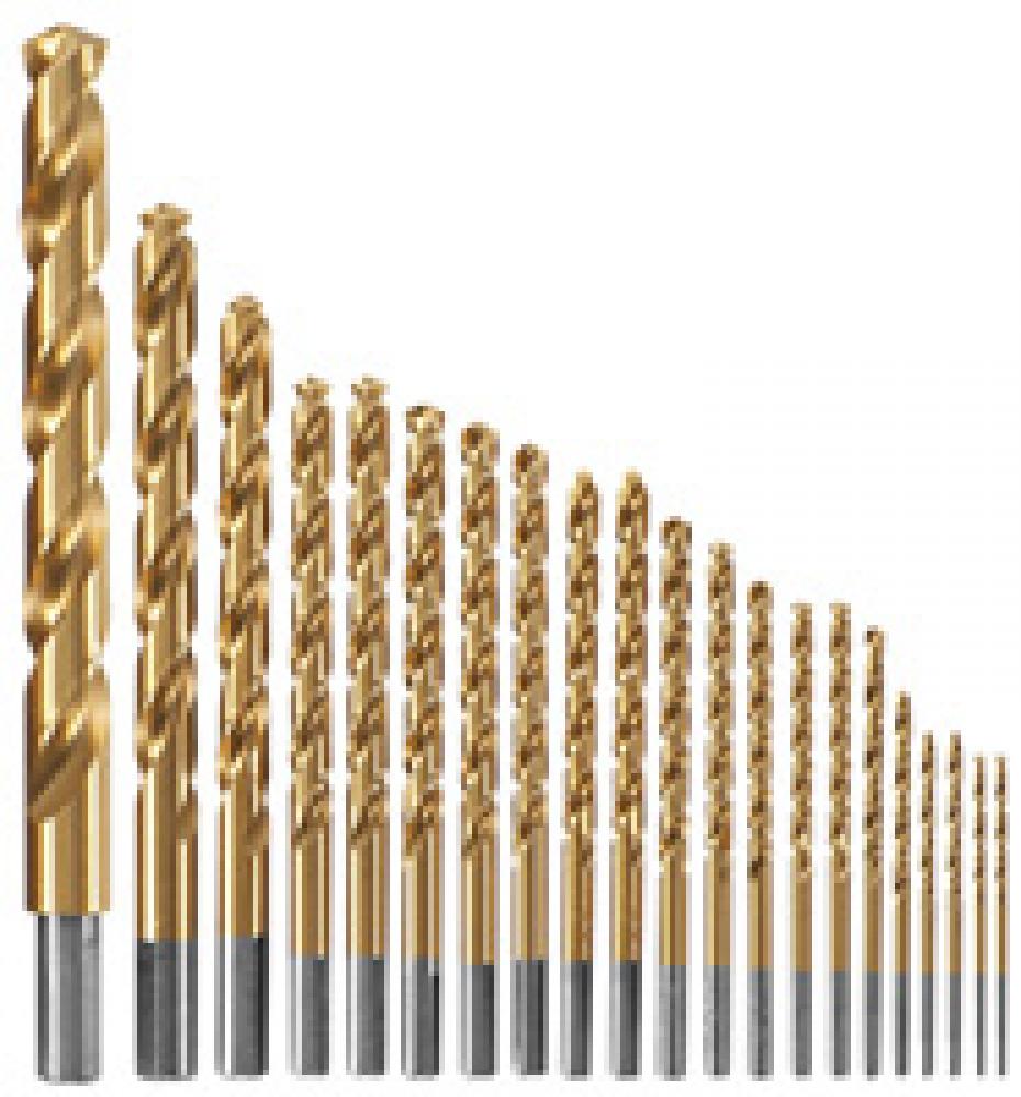 Titanium-Coated Metal Drill Bit Set