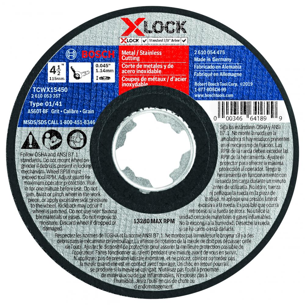 4-1/2&#34; X-LOCK Abrasive Wheel