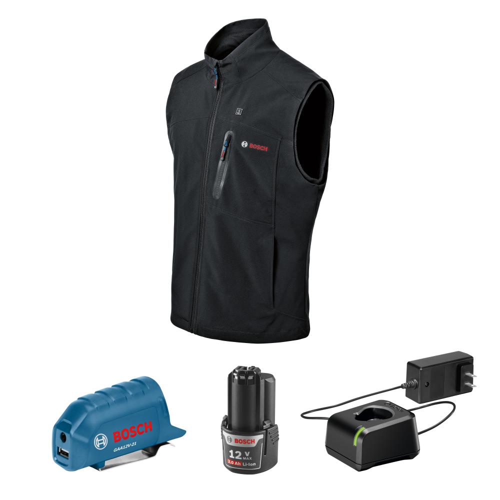12V Max Heated Vest Kit with Portable Power Adapter - Size Large
