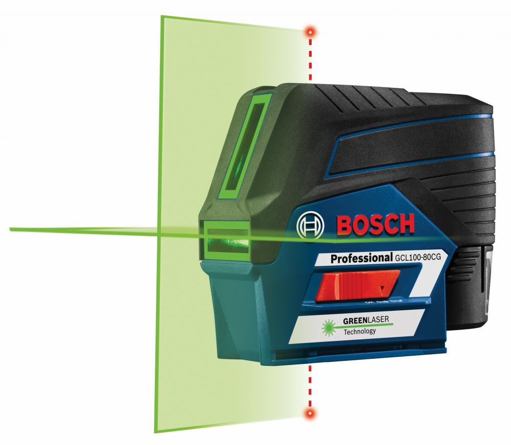 12V Max Connected Green-Beam Cross-Line Laser with (2) 12V Max 2.0 Ah Batteries