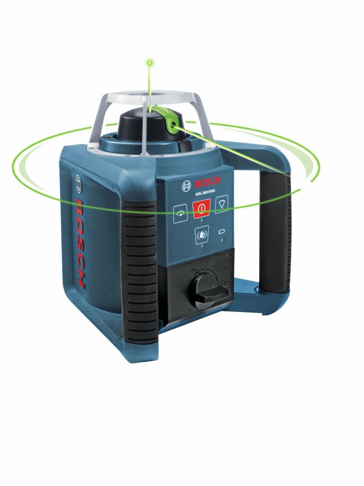 Self-Leveling Green-Beam Rotary Laser with Layout Beam