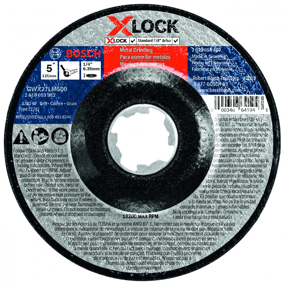 5 In. X-LOCK Abrasive Wheel