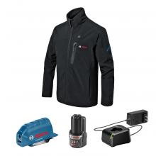 Bosch GHJ12V-20SN12 - 12V Max Heated Jacket Kit with Portable Power Adapter - Size Small