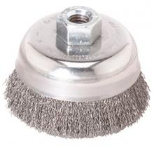 Bosch WB525 - 4" Wheel Dia. 5/8"-11 Arbor Carbon Steel Crimped Wire Cup Brush