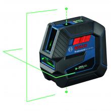 Bosch GCL100-40G - Green-Beam Self-Leveling Cross-Line Laser with Plumb Points