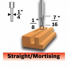 Bosch 85213MC - 1/8 In. Straight Router Bit