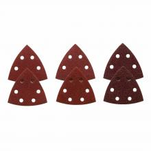 Bosch SDTR000 - 3-1/2" Assorted Grits 6 pc. Red Detail Sander Abrasive Triangles for Wood