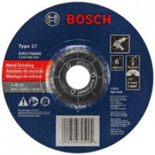 Bosch GW27M600 - 6" 1/4" 7/8 - 11" Arbor Type 27 30 Grit Grinding Abrasive Wheel