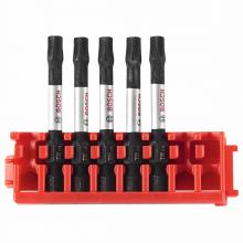 Bosch ITDT30205C - 5 pc. Driven 2" Impact Torx® #30 Power Bits with Clip for Custom Case System