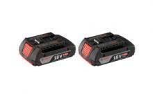 Bosch BAT612-2PK - 18 V Lithium-Ion 2.0 Ah SlimPack Batteries 2 Pk.