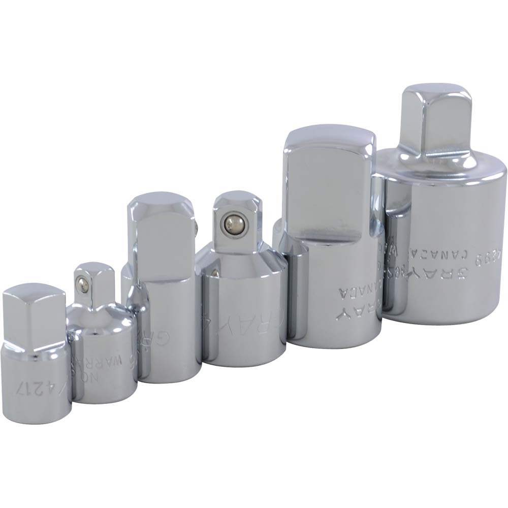 ADAPTER SET 6 PC (1 / 4 AND 3 / 8 AND 1 / 2 AND 3 / 4) DR.
