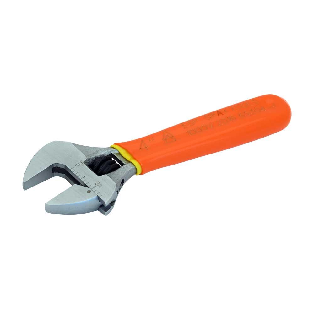 4&#34; Heavy Duty Adjustable Wrench, 1000V Insulated