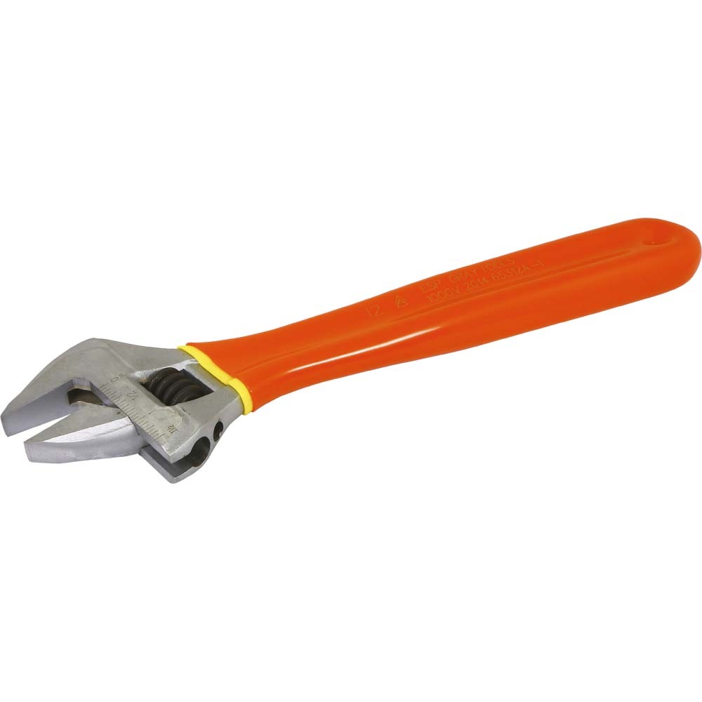 12&#34; Heavy Duty Adjustable Wrench, 1000V Insulated