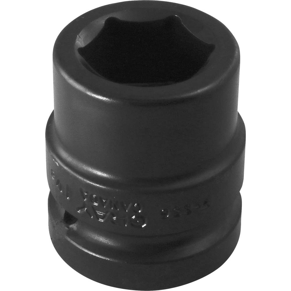 1-1/8&#34; X 1&#34; Drive, 6 Point Standard Length, Impact Socket