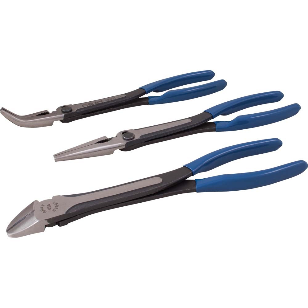 3 Piece Heavy Duty Long Reach Plier Set