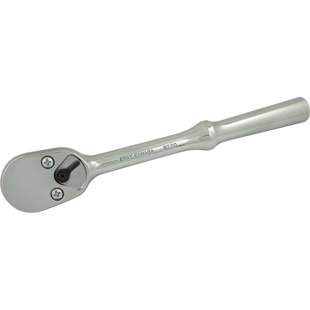 1/2&#34; Drive 20 Tooth Chrome, Reversible Ratchet, 10&#34; Long