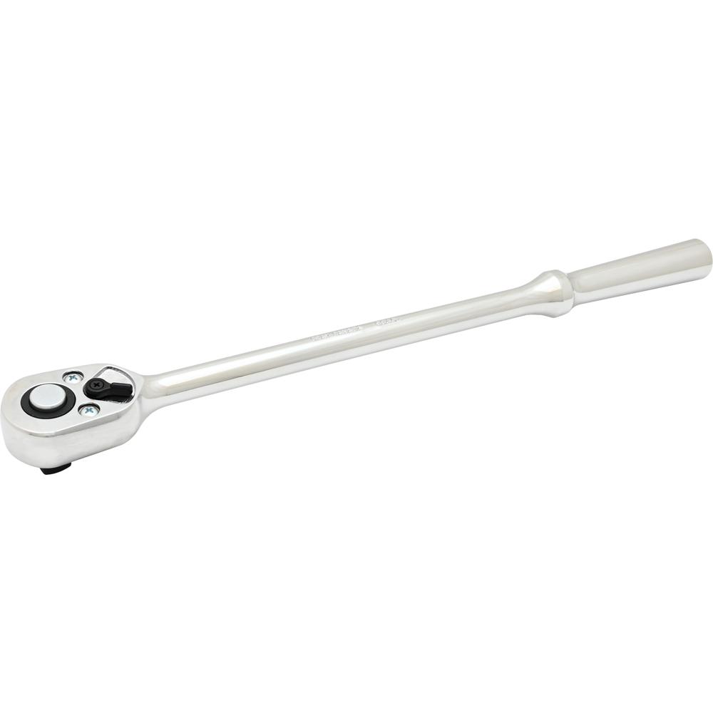 1/2&#34; Drive. 40-Tooth Mirror Chrome Quick Release Ratchet, 15&#34; Long