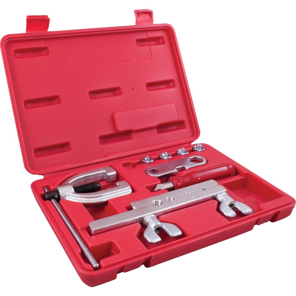 8 Piece I.S.O.. Metric, Bubble Flaring Tool Set, With 4 Dies