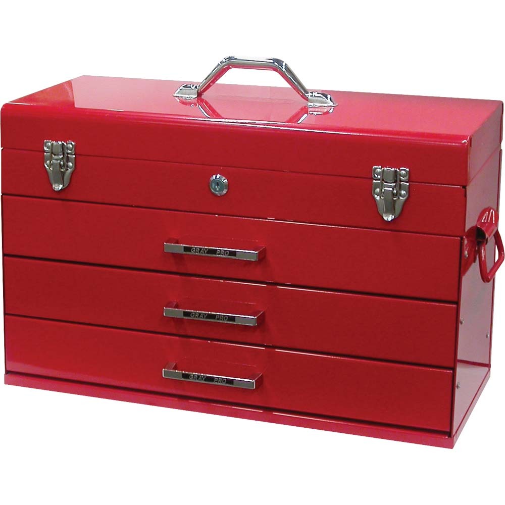 21&#34; Hand Box With 3 Drawers