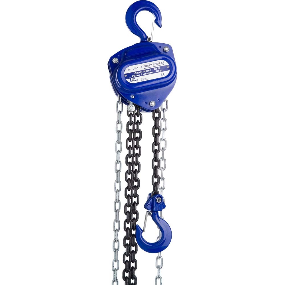 Chain Hoist .5 Ton, 10ft Lift, 10ft Drop