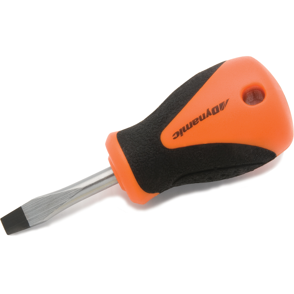 1/4&#34; Slotted Stubby Screwdriver, Comfort Grip Handle