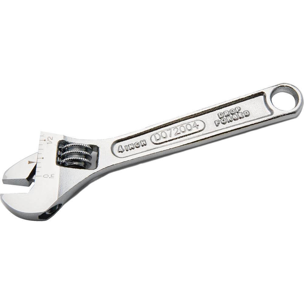 4&#34; Adjustable Wrench, Drop Forged